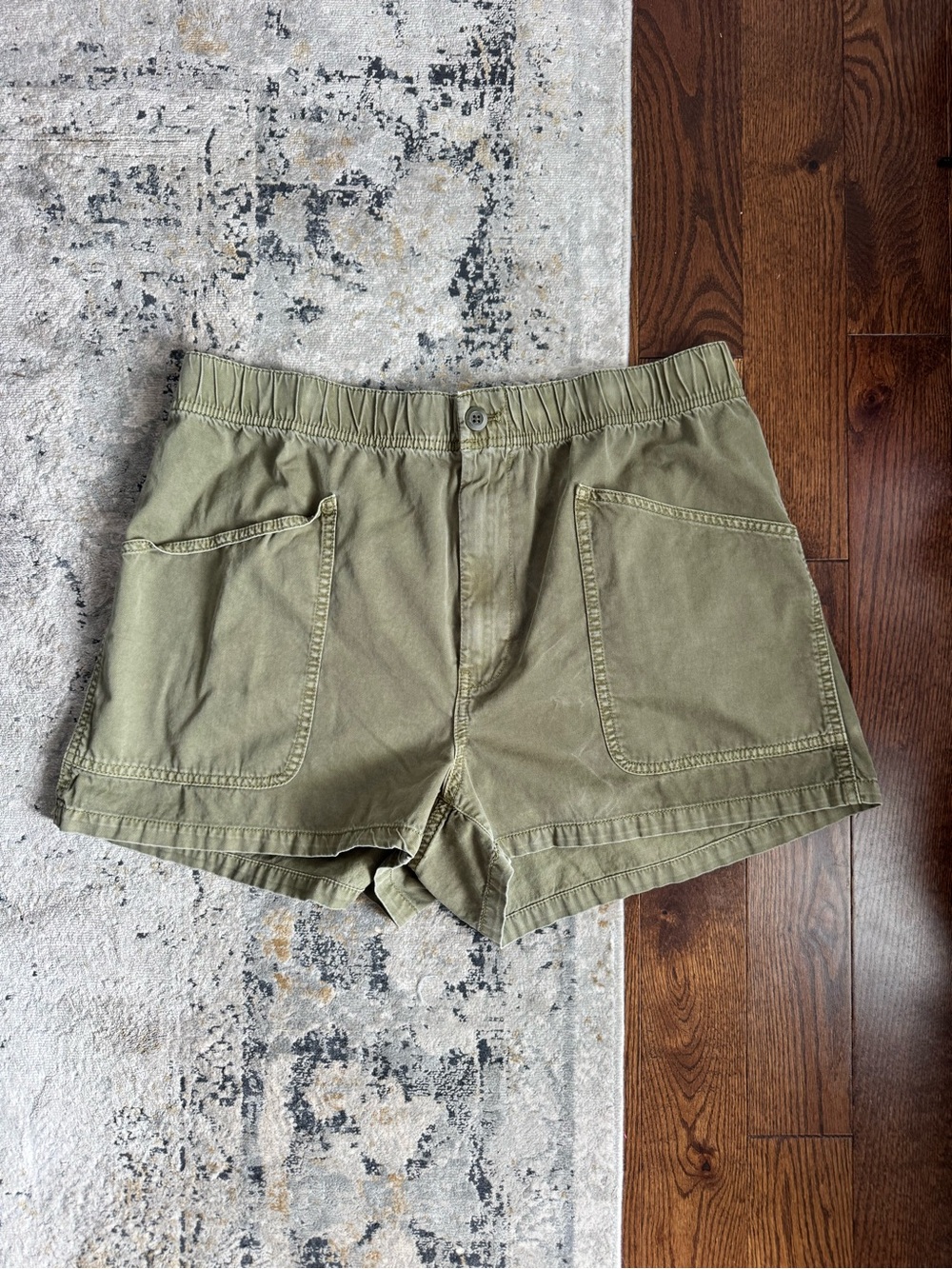 Madewell Olive Utility Cargo Shorts
